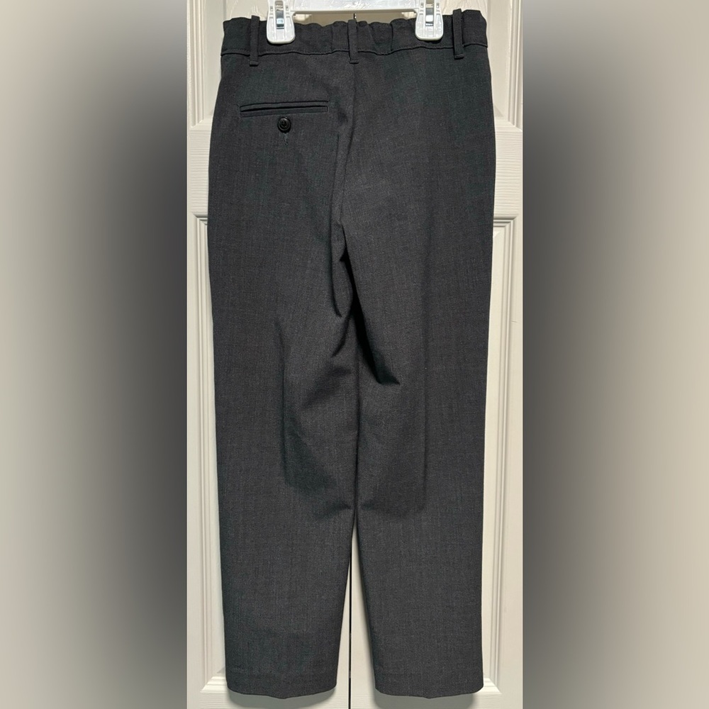 Chaps Boys Gray Dress Pants Size 7X - Picture 2 of 5
